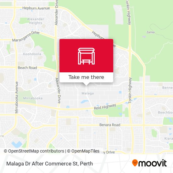 Malaga Dr After Commerce St map