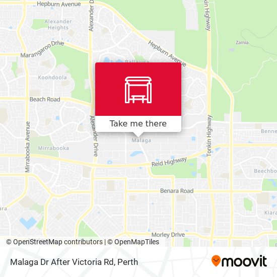 Malaga Dr After Victoria Rd map