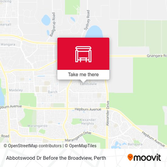Abbotswood Dr Before the Broadview map