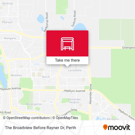 The Broadview   Before Rayner Dr map