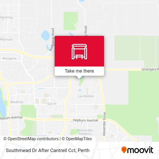 Southmead Dr After Cantrell Cct map