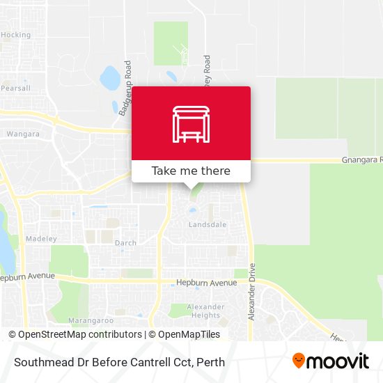 Southmead Dr Before Cantrell Cct map