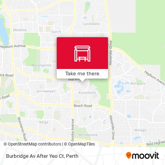 Burbridge Av After Yeo Ct map