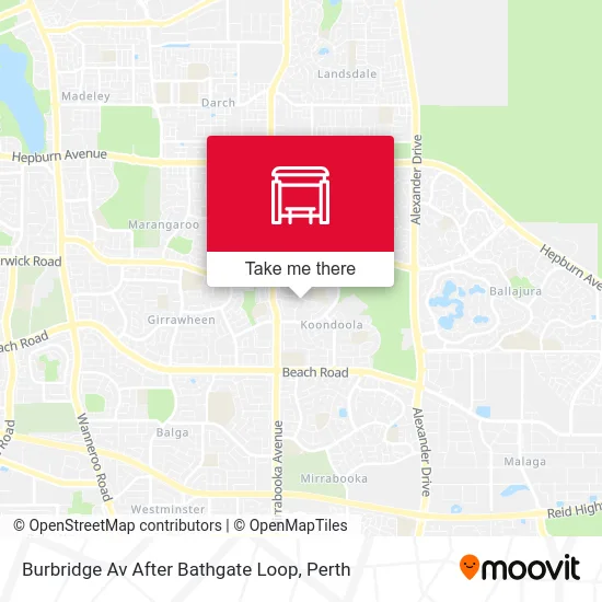 Mapa Burbridge Av After Bathgate Loop