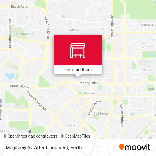 Mapa Mcgilvray Av After Lincoln Rd