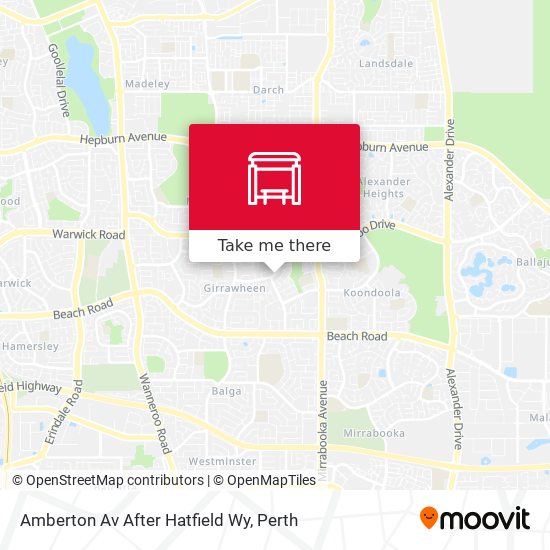 Amberton Av After Hatfield Wy map