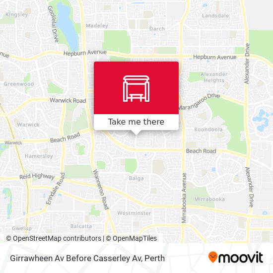 Girrawheen Av Before Casserley Av map