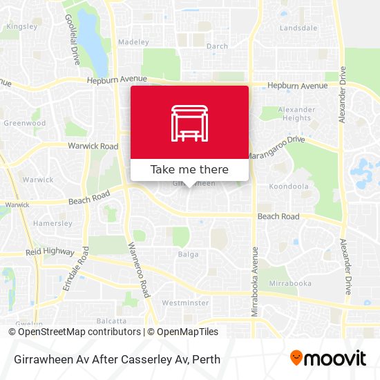 Girrawheen Av After Casserley Av map