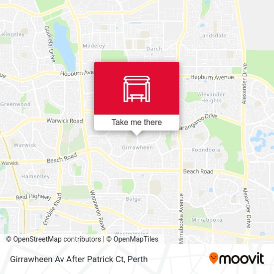 Girrawheen Av After Patrick Ct map