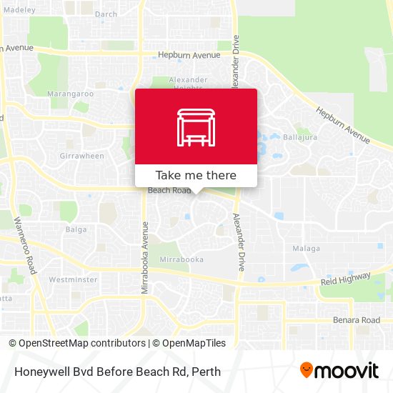 Honeywell Bvd Before Beach Rd map