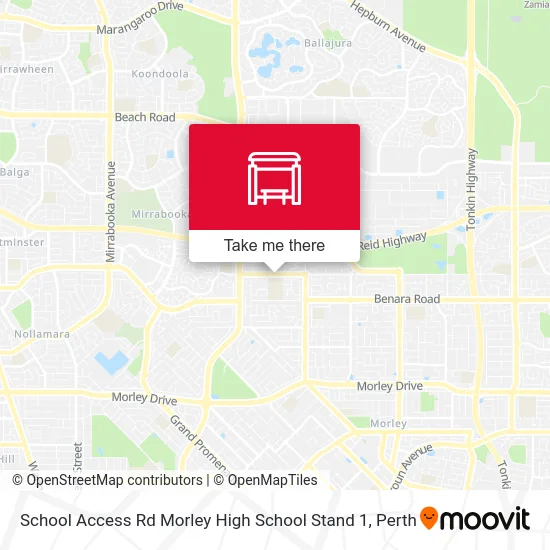 Mapa School Access Rd Morley High School Stand 1