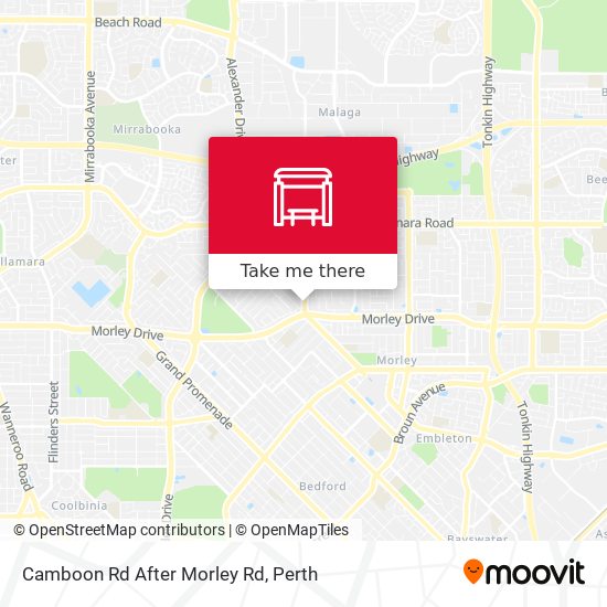 Camboon Rd After Morley Rd map