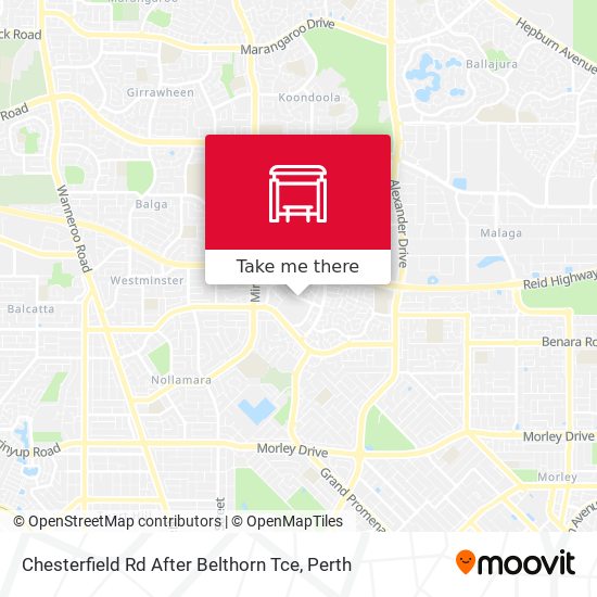 Chesterfield Rd After Belthorn Tce map