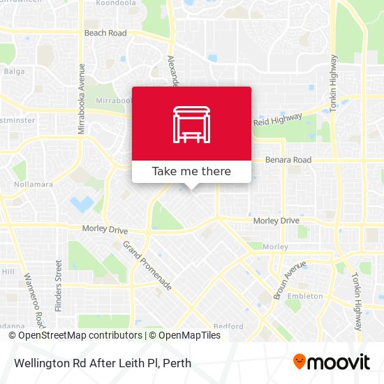 Wellington Rd After Leith Pl map