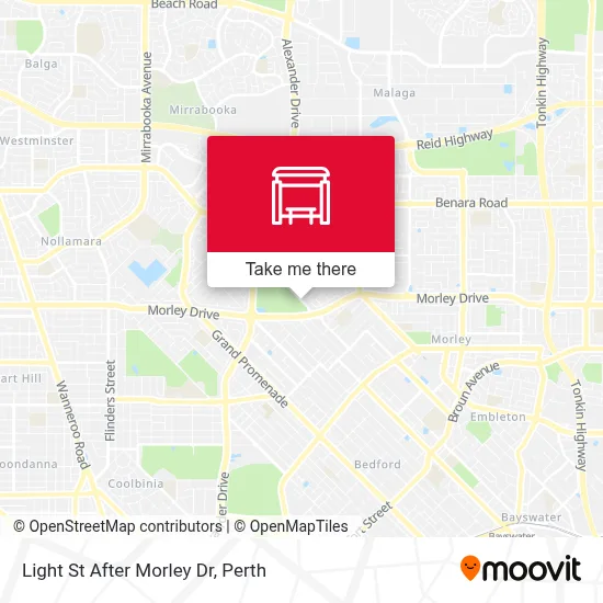 Mapa Light St After Morley Dr