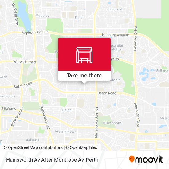 Hainsworth Av After Montrose Av map