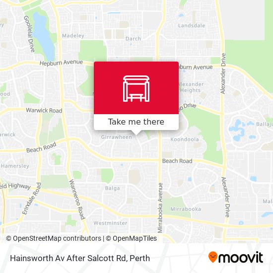 Hainsworth Av After Salcott Rd map