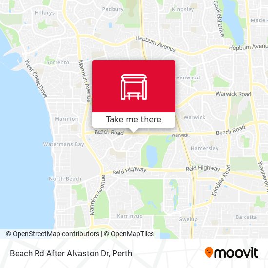 Beach Rd After Alvaston Dr map