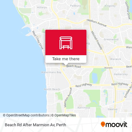 Beach Rd After Marmion Av map