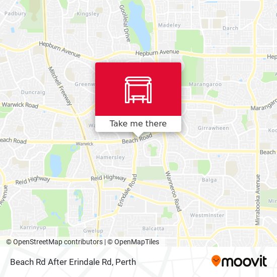 Beach Rd After Erindale Rd map