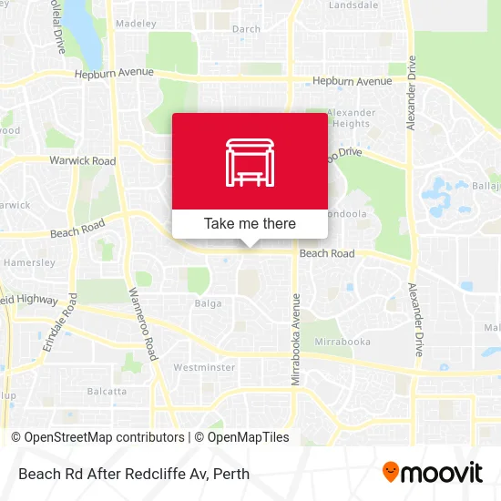 Mapa Beach Rd After Redcliffe Av