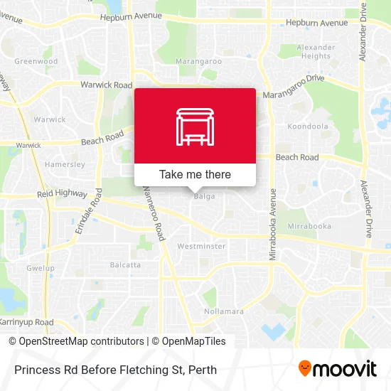 Mapa Princess Rd Before Fletching St