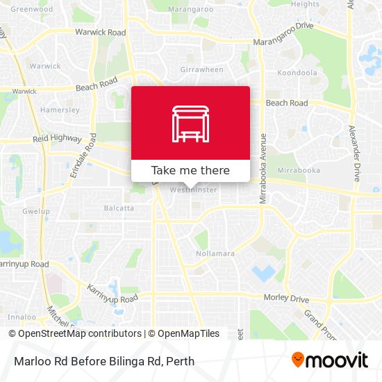 Marloo Rd Before Bilinga Rd map