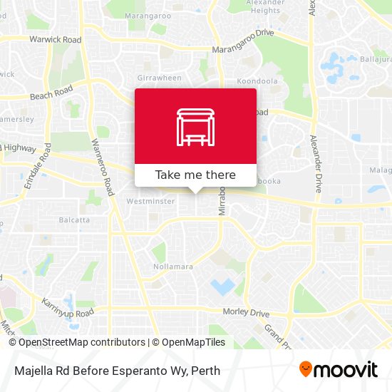 Majella Rd Before Esperanto Wy map