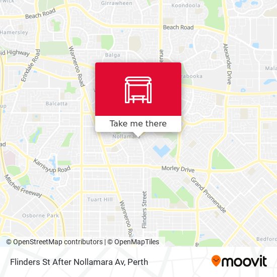 Flinders St After Nollamara Av map