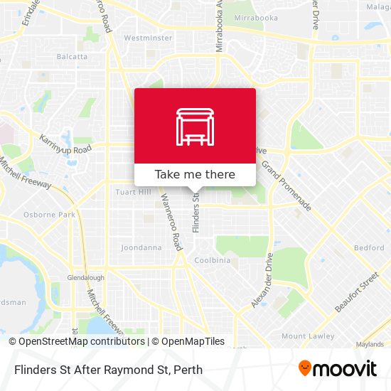 Flinders St After Raymond St map