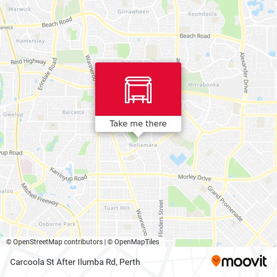 Carcoola St After Ilumba Rd map