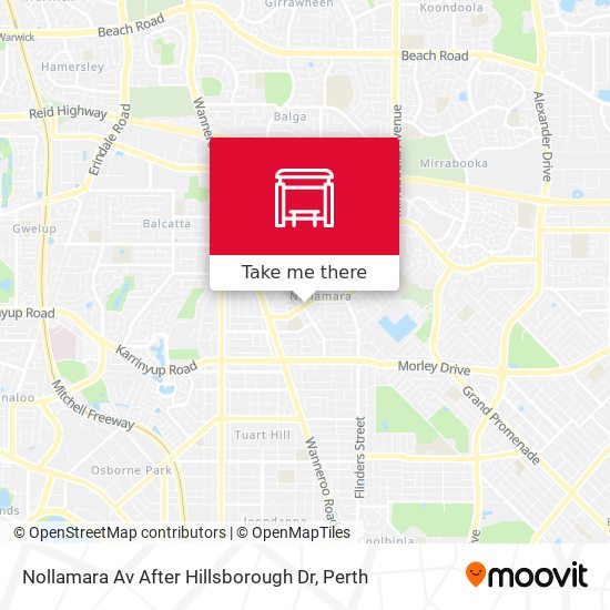 Nollamara Av After Hillsborough Dr map