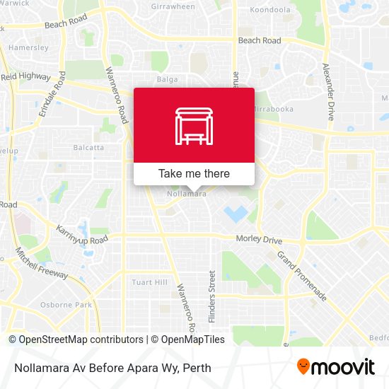 Nollamara Av Before Apara Wy map
