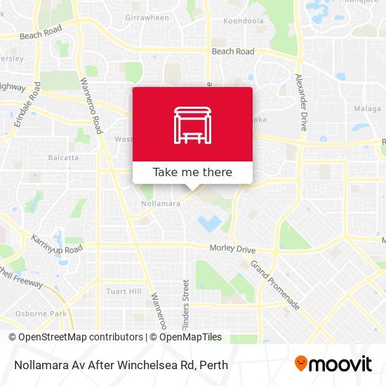 Nollamara Av After Winchelsea Rd map