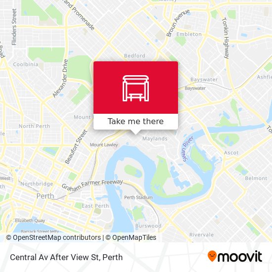 Central Av After View St map