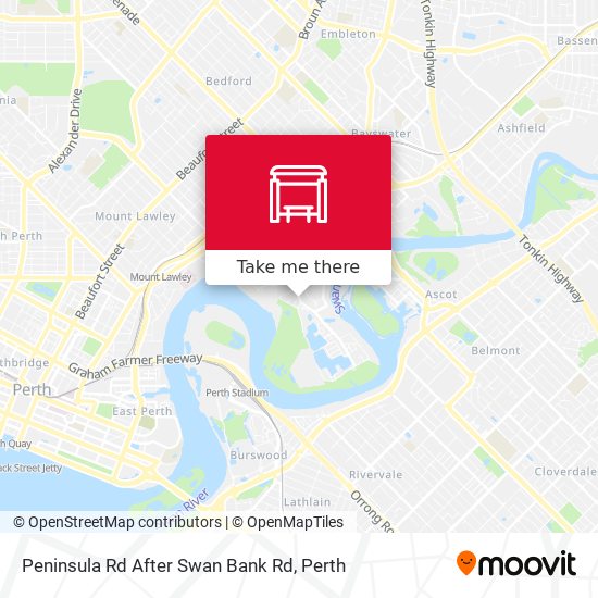 Peninsula Rd After Swan Bank Rd map