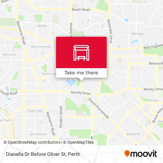 Dianella Dr Before Oliver St map