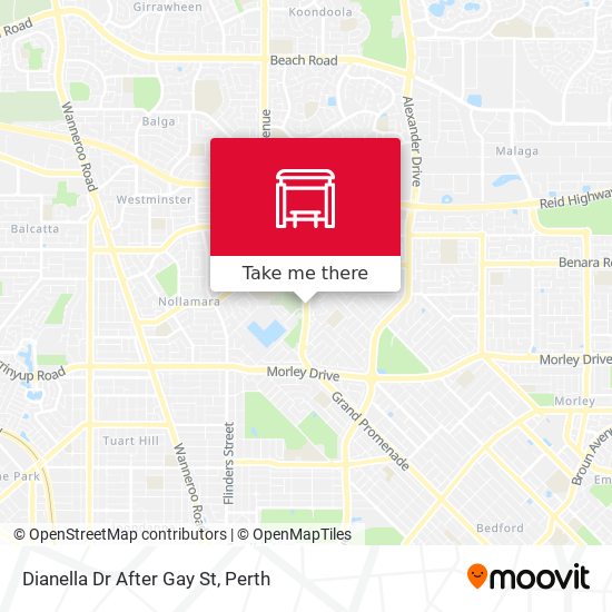 Dianella Dr After Gay St map