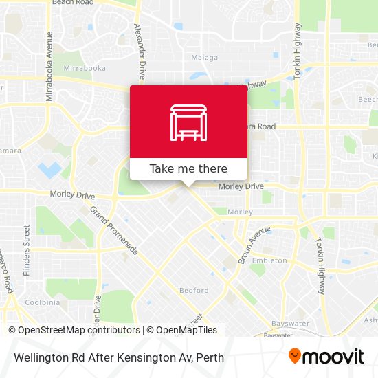 Wellington Rd After Kensington Av map