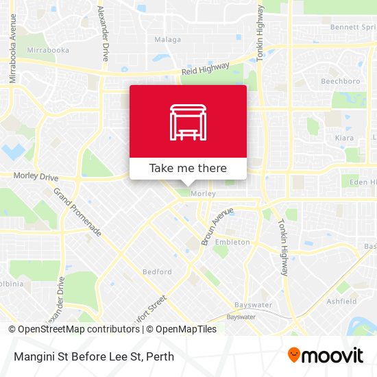Mangini St Before Lee St map