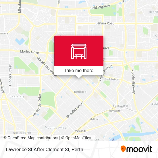 Mapa Lawrence St After Clement St