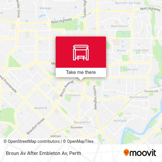 Mapa Broun Av After Embleton Av