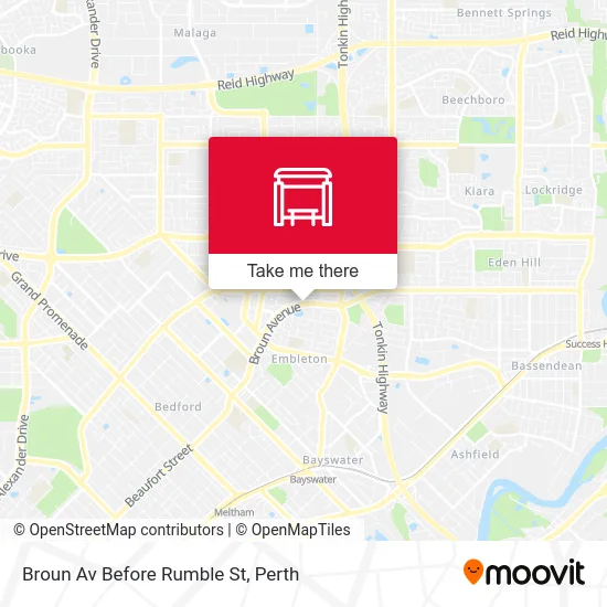 Mapa Broun Av Before Rumble St