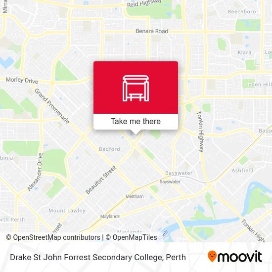 Mapa Drake St John Forrest Secondary College
