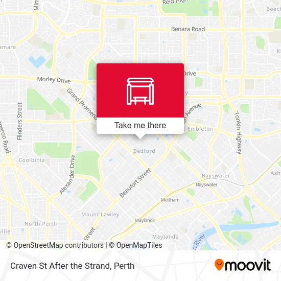 Mapa Craven St After the Strand