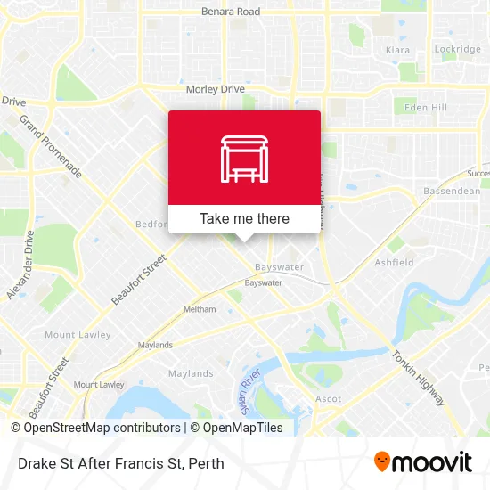 Mapa Drake St After Francis St