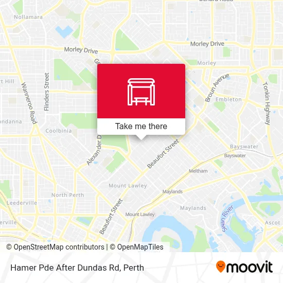 Mapa Hamer Pde After Dundas Rd