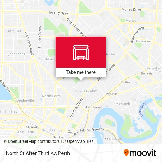 Mapa North St After Third Av