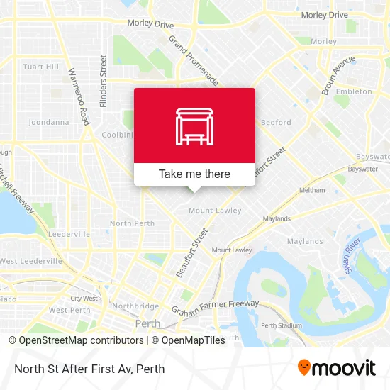 Mapa North St After First Av