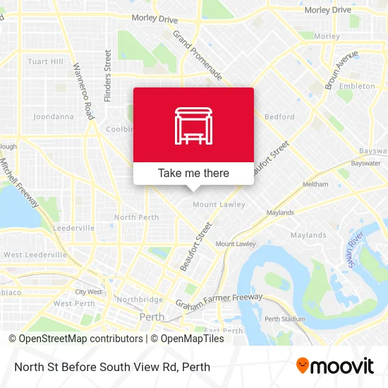 Mapa North St Before South View Rd